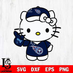 Tennessee Titans Hello Kitty sport 5 Svg Eps Dxf Png File, Digital Download, Instant Download