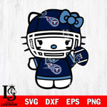 Tennessee Titans Hello Kitty sport 6 Svg Eps Dxf Png File, Digital Download, Instant Download