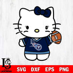 Tennessee Titans Hello Kitty sport 7 Svg Eps Dxf Png File, Digital Download, Instant Download