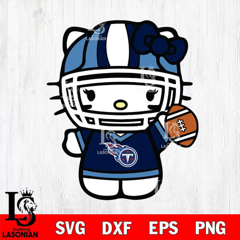 Tennessee Titans Hello Kitty sport 9 Svg Eps Dxf Png File, Digital Download, Instant Download