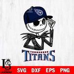 Tennessee Titans Jack Skellington 3 Halloween Svg Eps Dxf Png File, Digital Download, Instant Download