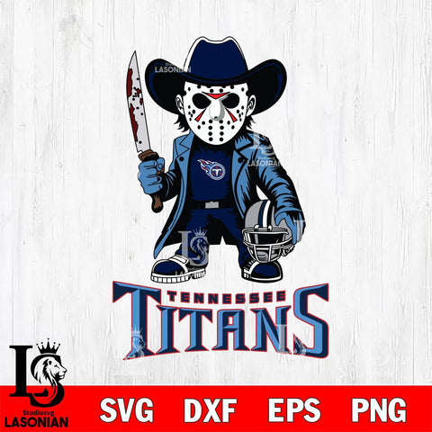 Tennessee Titans Jason Voorhees 3 Svg Eps Dxf Png File, Digital Download