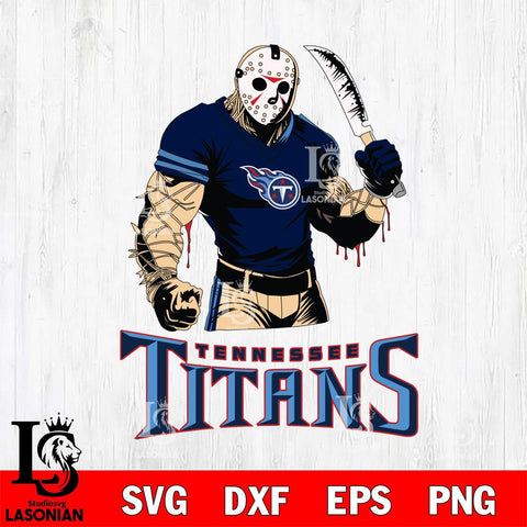 Tennessee Titans Jason Voorhees Svg Eps Dxf Png File, Digital Download