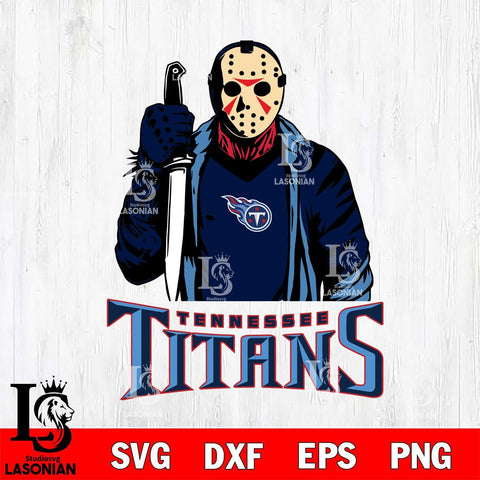 Tennessee Titans Jason Voorhees 6 Svg Eps Dxf Png File, Digital Download