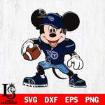 Tennessee Titans Mickey Mouse Svg Eps Dxf Png File, Digital Download, Instant Download