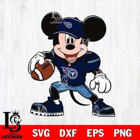 Tennessee Titans Mickey Mouse Svg Eps Dxf Png File, Digital Download, Instant Download