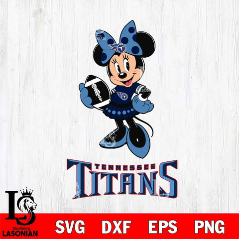 Tennessee Titans Minnie Mouse, Svg Eps Dxf Png File, Digital Download