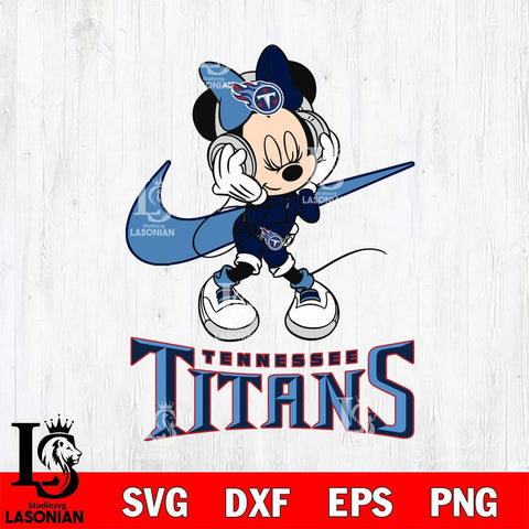 Tennessee Titans Minnie Mouse Dancing NIKE, Svg Eps Dxf Png File, Digital Download