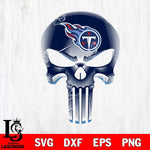 Tennessee Titans Punisher Skull SVG