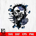 Tennessee Titans Savage Skull SVG