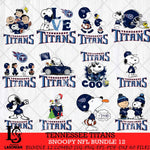 Tennessee Titans Snoopy NFL Bundle 12 SVG Eps Dxf Png File, NFL svg, Digital Download, Instant Download