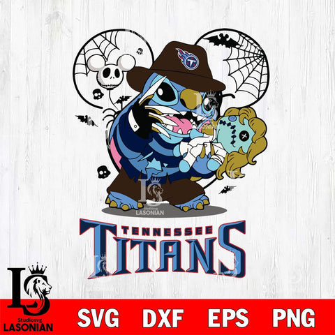 Tennessee Titans Stitch Freddy Krueger Halloween Svg Eps Dxf Png File, Digital Download, Instant Download