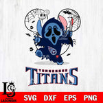 Tennessee Titans Stitch Ghost Face Halloween 2 Svg Eps Dxf Png File, Digital Download, Instant Download