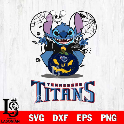 Tennessee Titans Stitch Horror Halloween Svg Eps Dxf Png File, Digital Download, Instant Download