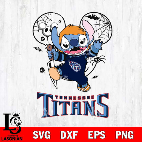 Tennessee Titans Stitch Michael Halloween Svg Eps Dxf Png File, Digital Download, Instant Download