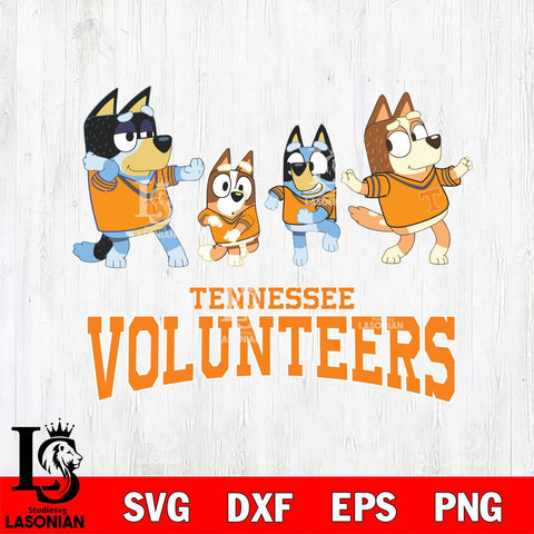 Tennessee Volunteers Bluey Dance Mode Squats Svg Eps Dxf Png File, Digital Download, Instant Download