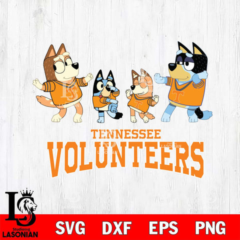 Tennessee Volunteers Bluey Dance Squats Svg Eps Dxf Png File, Digital Download, Instant Download