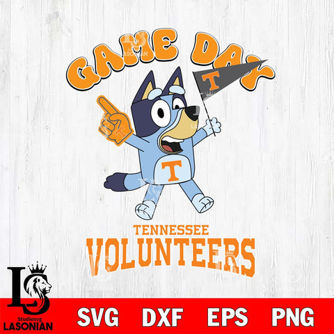 Tennessee Volunteers Bluey Game Day Svg Eps Dxf Png File, Digital Download, Instant Download