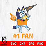 Tennessee Volunteers Bluey #1 Fan Svg Eps Dxf Png File,NCAA Svg Files,Bluey svg ,Digital Download ,Instant Download, Cricut File