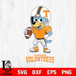 Tennessee Volunteers Bluey rugby Svg Eps Dxf Png File, Digital Download ,Instant Download, Cricut File