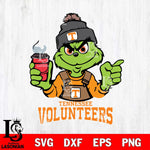 Tennessee Volunteers Grinch with coffee Svg Eps Dxf Png File, Digital Download, Instant Download