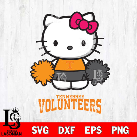 Tennessee Volunteers Hello Kitty Cheerleader 2 Svg Eps Dxf Png File, Digital Download, Instant Download