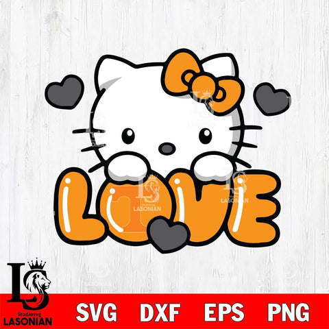 Tennessee Volunteers Hello Kitty Love Svg Eps Dxf Png File, Digital Download, Instant Download