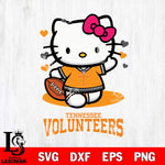 Tennessee Volunteers Hello Kitty NCAA 3 Svg Eps Dxf Png File, Digital Download, Instant Download