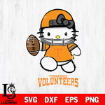 Tennessee Volunteers Hello Kitty NCAA 4 Svg Eps Dxf Png File, Digital Download, Instant Download