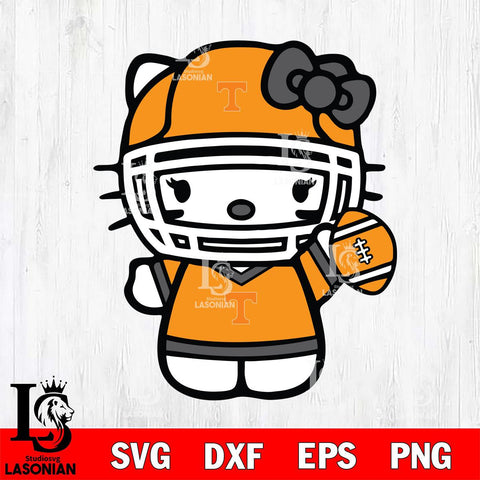 Tennessee Volunteers Hello Kitty sport 6 Svg Eps Dxf Png File, NCAA svg, Digital Download, Instant Download