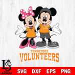 Tennessee Volunteers Mickey Minnie Mouse Sport Svg Eps Dxf Png File, NCAA svg , File Cut , Digital Download , Instant Download, Cut Svg Files