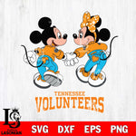 Tennessee Volunteers Mickey Minnie Valentine Rugby Svg Eps Dxf Png File, Digital Download ,Instant Download, Cricut File