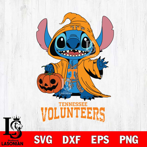 Tennessee Volunteers Stitch Horror Svg Eps Dxf Png File, NCAA svg, Digital Download, Instant Download