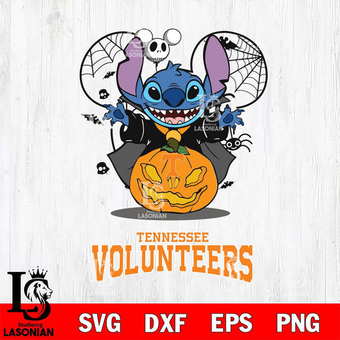 Tennessee Volunteers Stitch Horror Halloween Svg Eps Dxf Png File, Digital Download, Instant Download