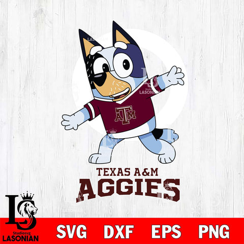 Texas A&M Aggies Bandit Heeler Rugby Svg Eps Dxf Png File, Digital Download ,Instant Download, Cricut File