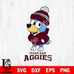 Texas A&M Aggies Bluey Hoodie Sport Svg Eps Dxf Png File, Digital Download ,Instant Download, Cricut File