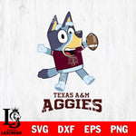 Texas A&M Aggies Bluey Sport Football Svg Eps Dxf Png File,NCAA Svg Files,Bluey svg ,Digital Download ,Instant Download, Cricut File