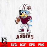 Texas A&M Aggies Bluey rugby Svg Eps Dxf Png File, Digital Download ,Instant Download, Cricut File