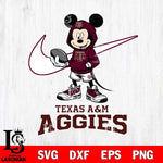 Texas A&M Aggies Mikey Mouse Disney NIKE, Svg Eps Dxf Png File, Digital Download