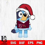 Texas A M Aggies Bluey Dog Christmas Svg Eps Dxf Png File, Digital Download, Instant Download