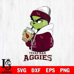 Texas A M Aggies Grinch Bougie Sport Svg Eps Dxf Png File, Digital Download, Instant Download