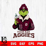 Texas A M Aggies Grinch Leopard Svg Eps Dxf Png File, Digital Download, Instant Download