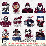 Texas A&M Aggies Halloween Bundle 12 SVG Svg Eps Dxf Png File, NCAA bundle svg, Digital Download, Instant Download