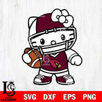 Texas A&M Aggies Hello Kitty sport 2 Svg Eps Dxf Png File, NCAA svg, Digital Download, Instant Download