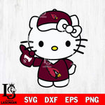 Texas A&M Aggies Hello Kitty sport 5 Svg Eps Dxf Png File, NCAA svg, Digital Download, Instant Download