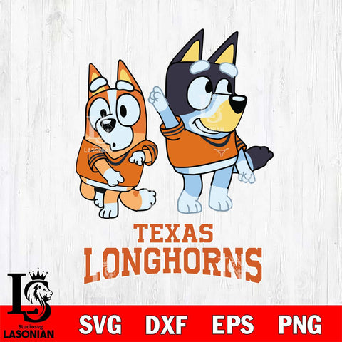 Texas Longhorns Bluey Chilli Mode Dance Svg Eps Dxf Png File, Digital Download, Instant Download