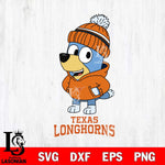 Texas Longhorns Bluey Hoodie Sport Svg Eps Dxf Png File, Digital Download ,Instant Download, Cricut File