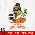 Texas Longhorns Boujee Grinch Girls Christmas Cut Files Cricut, Svg Dxf Eps Png file, Digital download , Silhouette