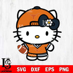 Texas Longhorns Cute Hello Kitty Football 10 Svg Eps Dxf Png File, NCAA svg, Digital Download, Instant Download