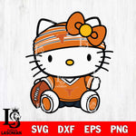 Texas Longhorns Cute Hello Kitty Football 12 Svg Eps Dxf Png File, NCAA svg, Digital Download, Instant Download